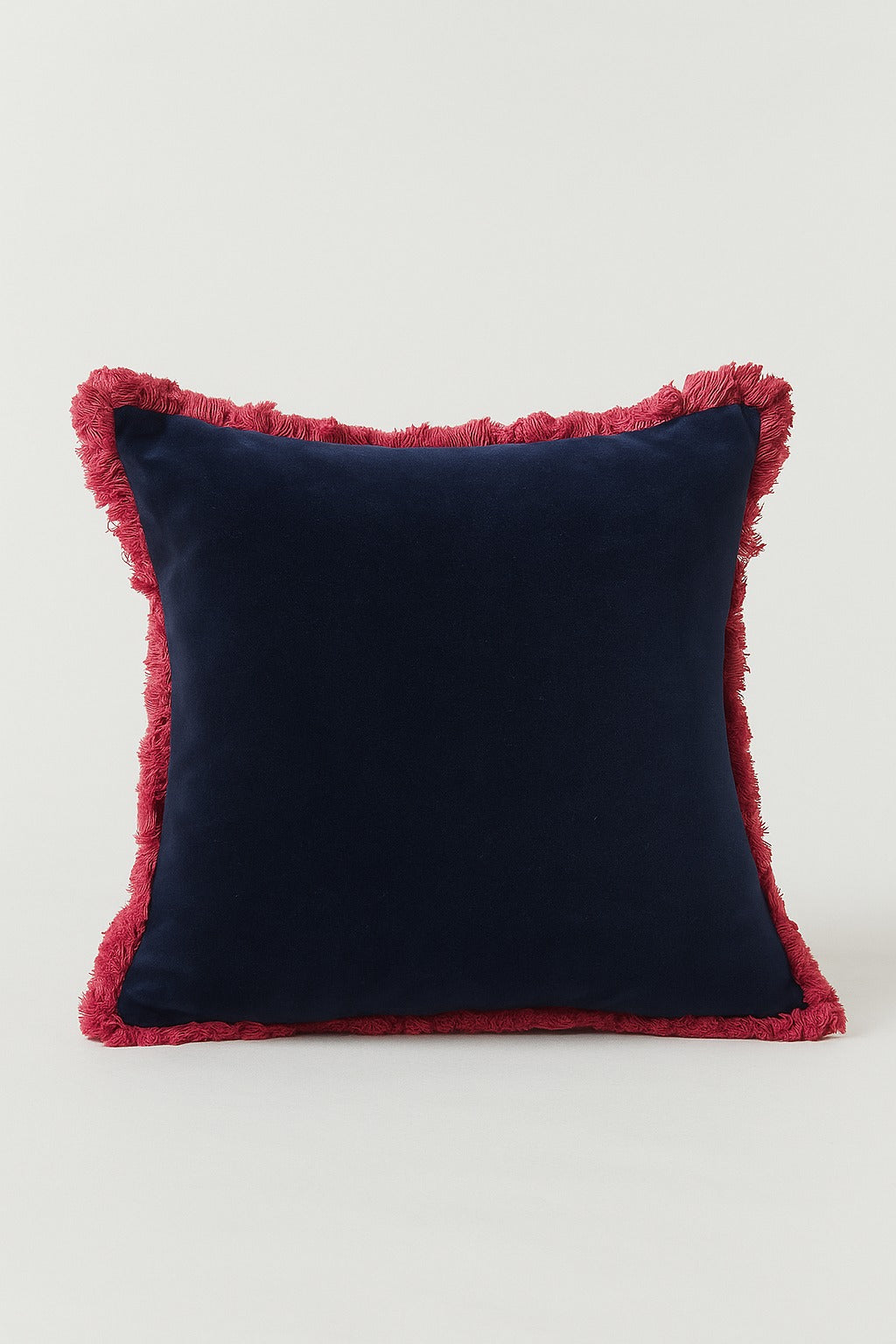 Velvet cushion cover deep blue cotton 18x18 Garud Living