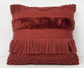 The Woven Spectrum Cushion Cover — Red