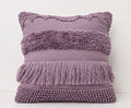 The Woven Spectrum Cushion Cover — Purple