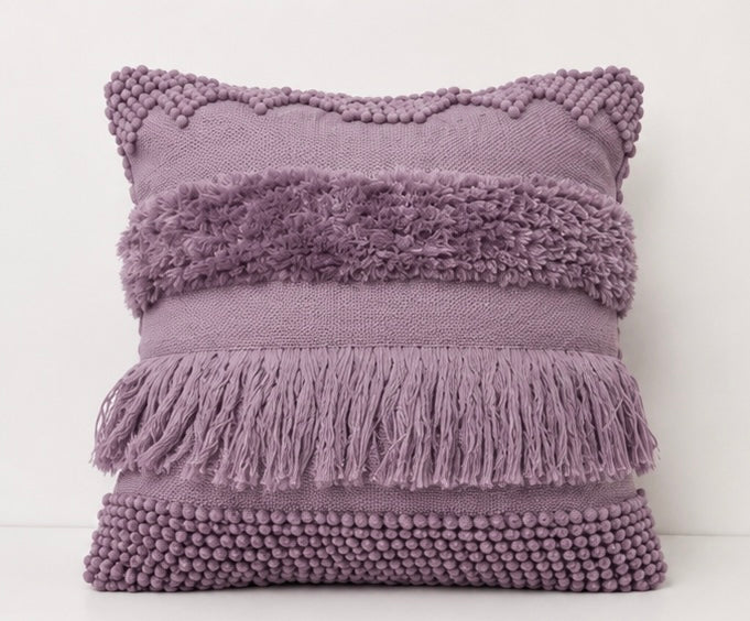 The Woven Spectrum Cushion Cover — Purple