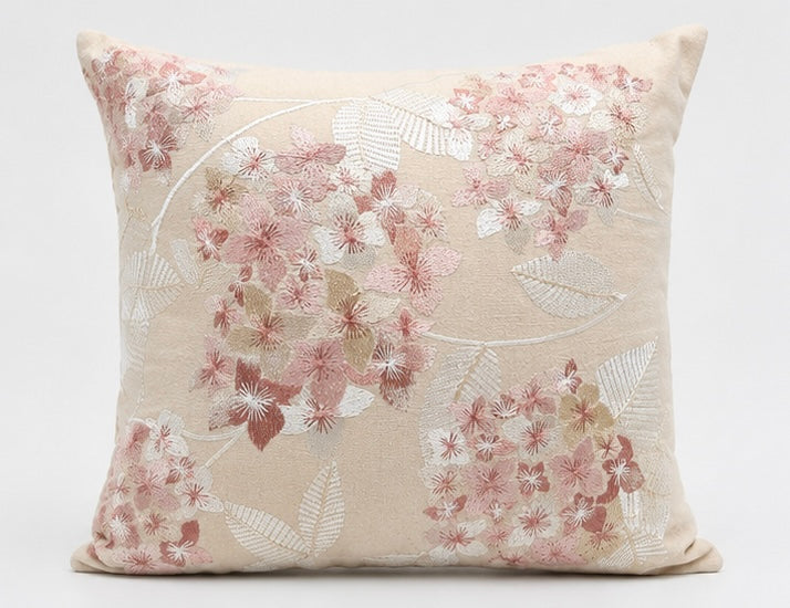 Hand embroidered cushion cover II cotton 18x18 Garud Living