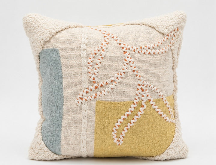Hand embroidered cushion cover III cotton export quality