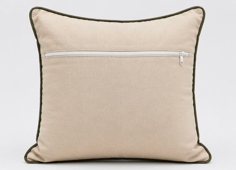 The Hand Embroidered Cushion Cover — V