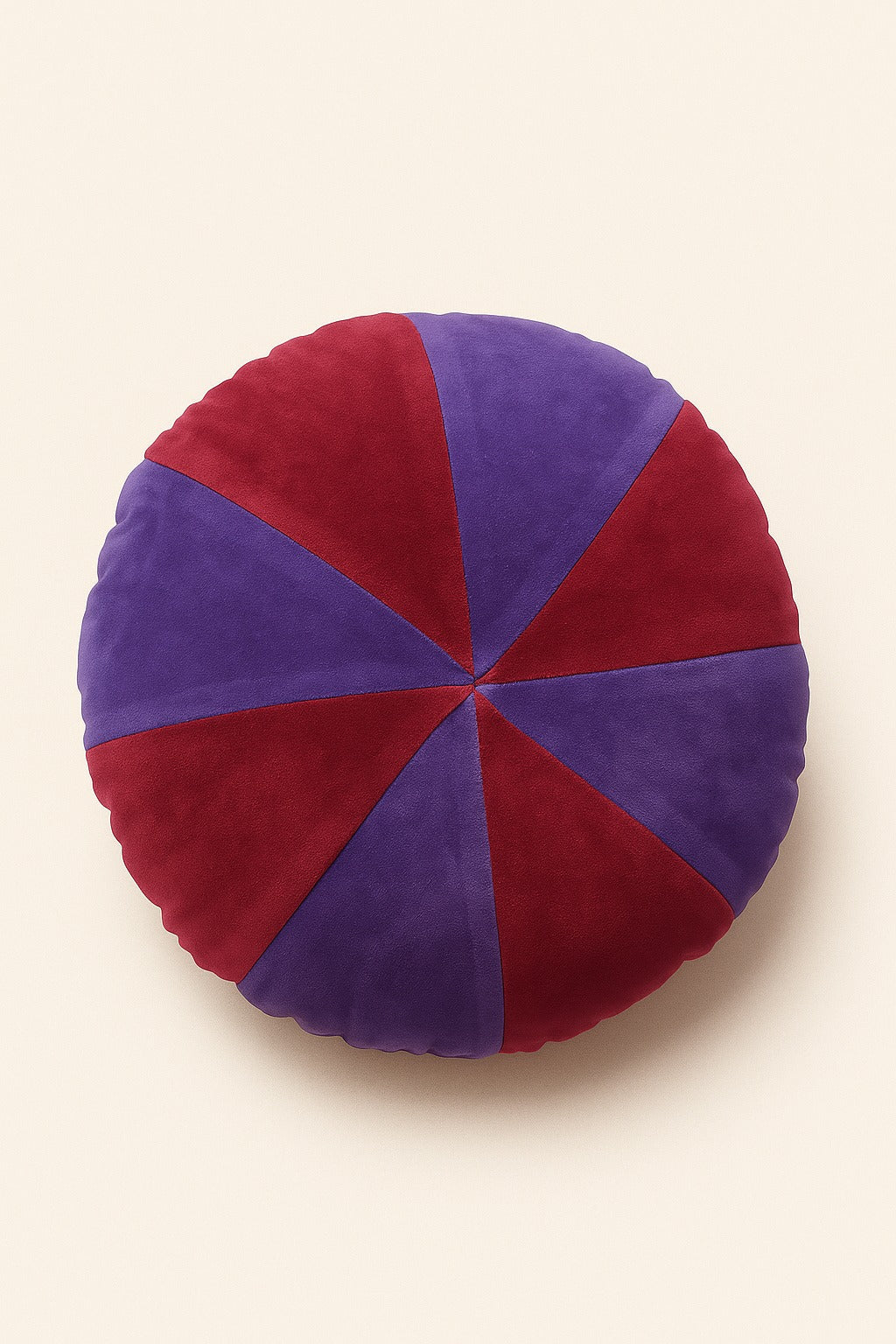 Round velvet cushion cover cotton 18 inch diameter Garud Living