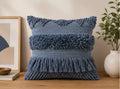 The Woven Spectrum Cushion Cover — Blue