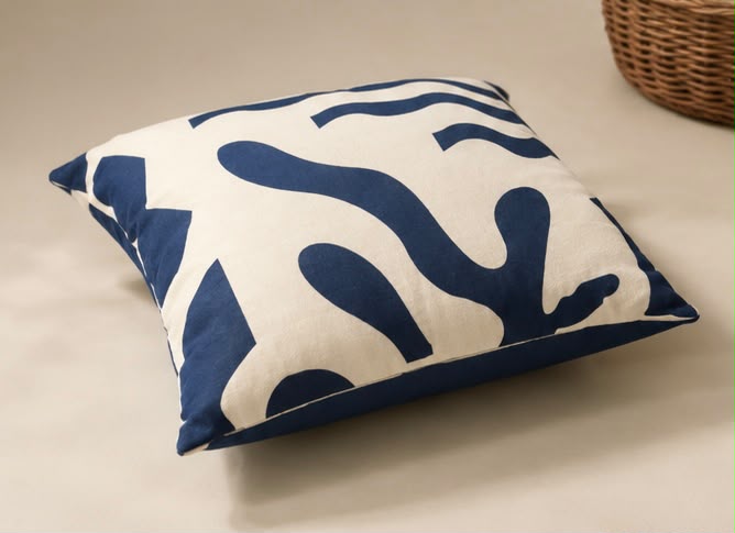 The Block Print Cushion Cover