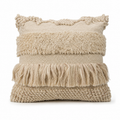 The Woven Spectrum Cushion Cover — Beige