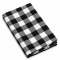 Heritage Gingham Cotton Napkins – Set of 4 (Black)