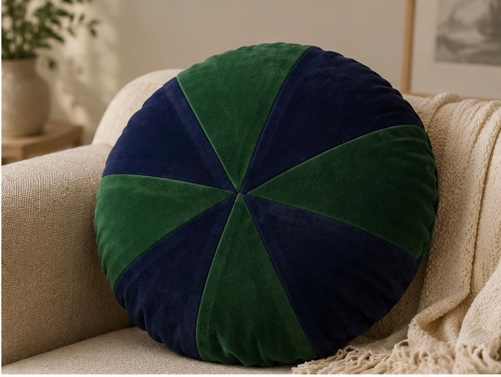 The Round Velvet Cushion Cover — No. 2