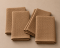 Light Brown Waffle Kitchen Towels