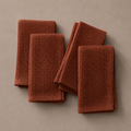 Rust Waffle Kitchen Towels