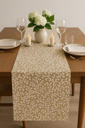 The Printed Cotton Table Runner — Beige