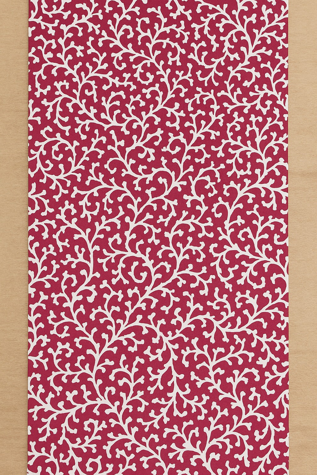 The Printed Cotton Table Runner — Red
