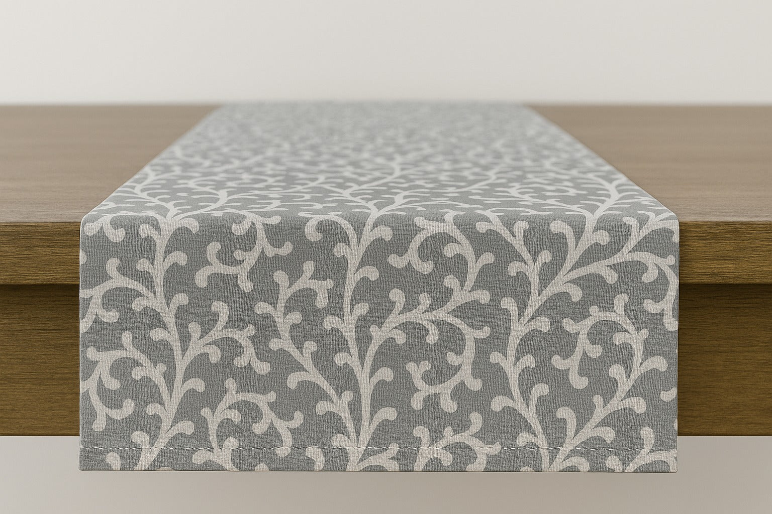 The Printed Cotton Table Runner — Grey