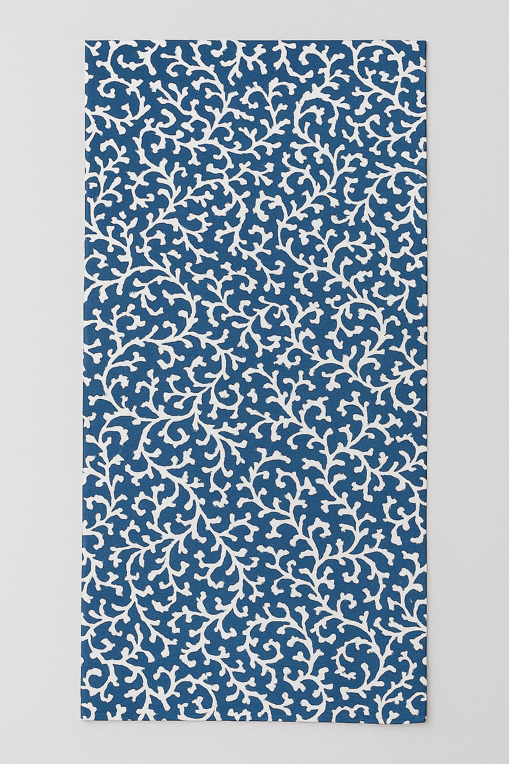 The Printed Cotton Table Runner — Blue
