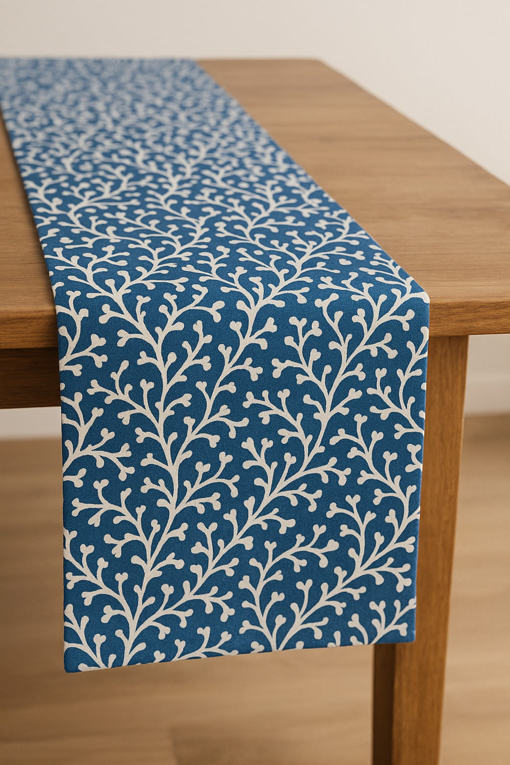 The Printed Cotton Table Runner — Blue