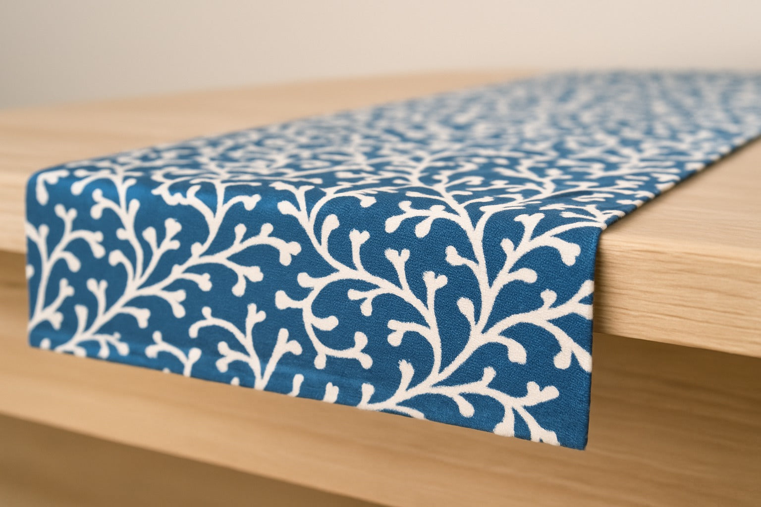 The Printed Cotton Table Runner — Blue