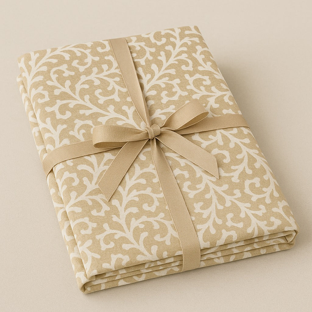 The Printed Cotton Table Cover — Beige