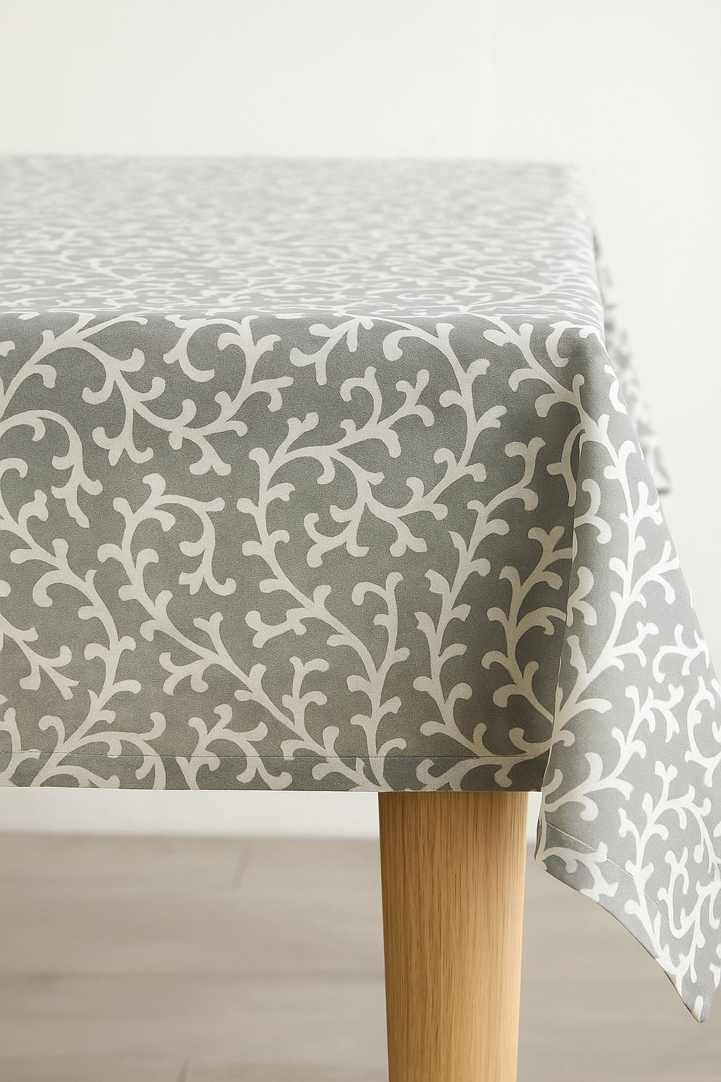 The Printed Cotton Table Cover — Grey