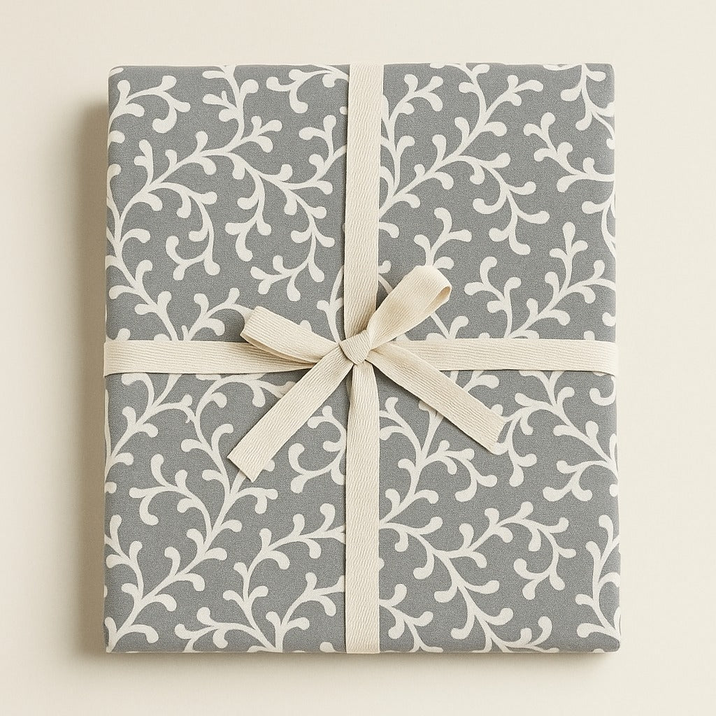 The Printed Cotton Table Cover — Grey