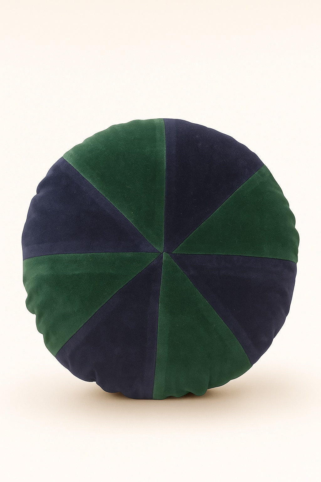 Round velvet cushion cover no 2 cotton 18 inch Garud Living