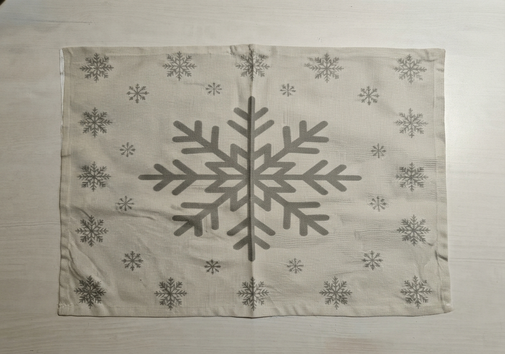Winter Snowflake Elegance Placemat