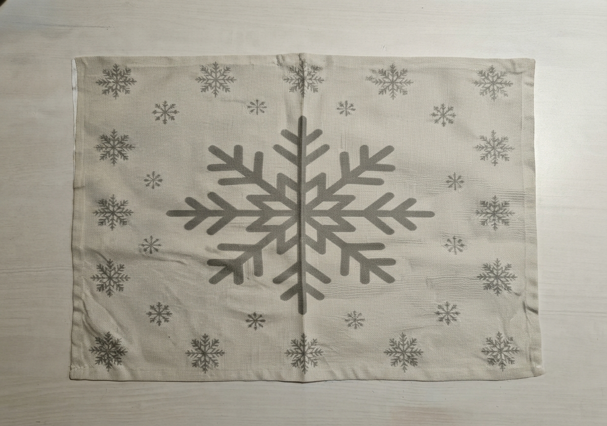 Winter Snowflake Elegance Placemat