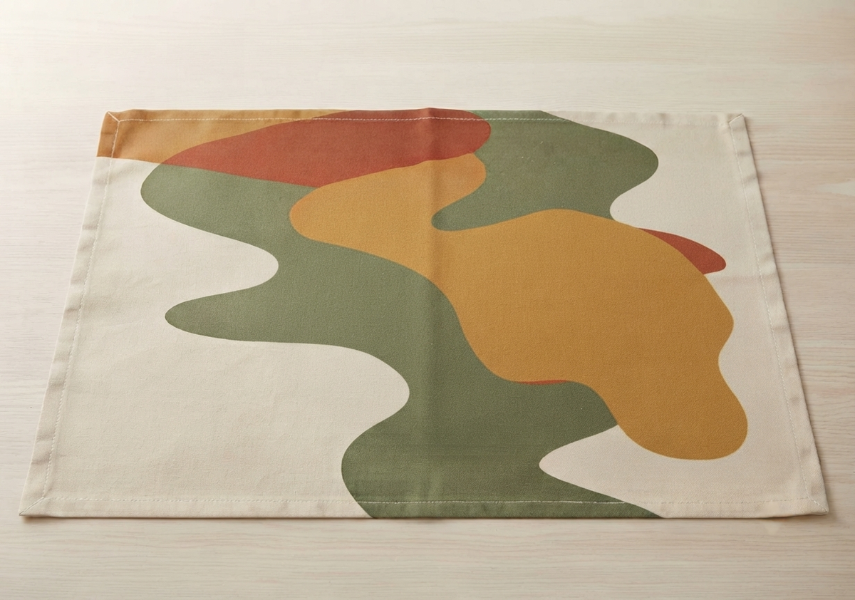 Earthy Organic Forms Placemat