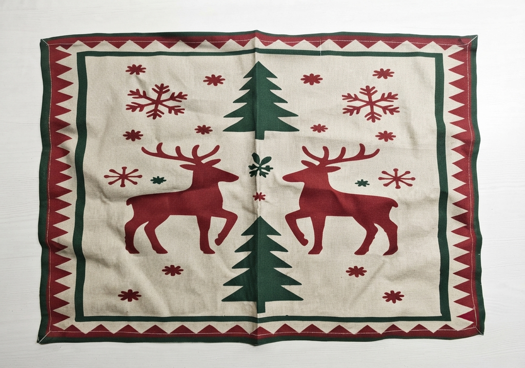 Nordic Christmas Reindeer Placemat