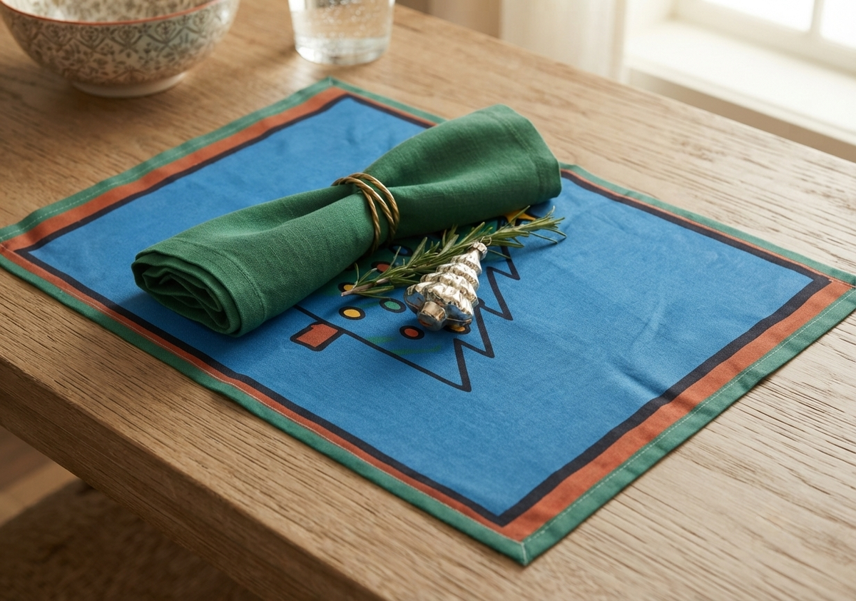 Festive Christmas Tree Placemat