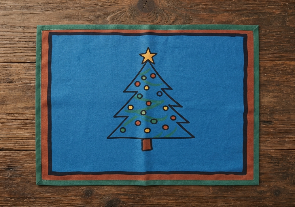 Festive Christmas Tree Placemat