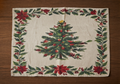 Traditional Christmas Poinsettia Placemat