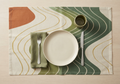 Organic Wave Lines Placemat