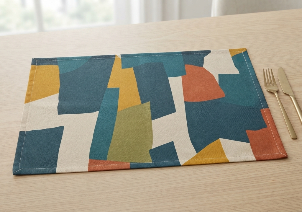 Modern Abstract Color Block Placemat