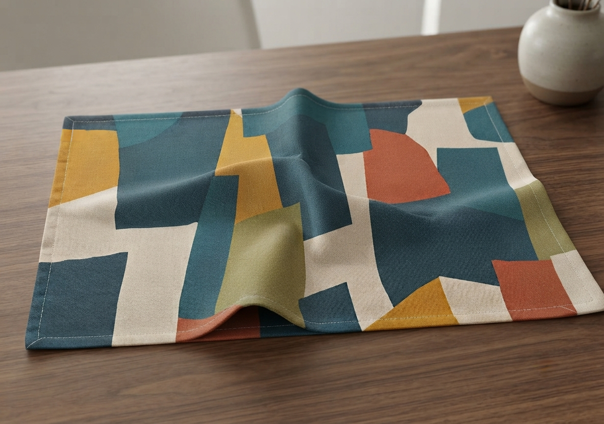 Modern Abstract Color Block Placemat