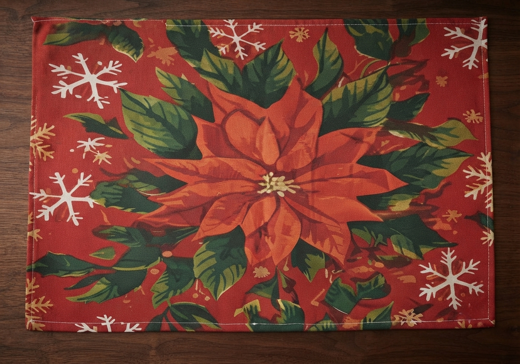 Festive Botanical Snowflake Placemat